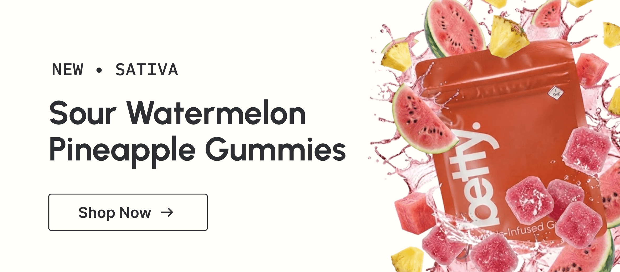 Sour Watermelon Pineapple Betty Gummies Sativa
