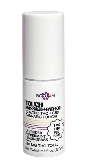 BOOJUM TOPICAL 30ML 1 1 CBD THC TOUCH MASSAGE BATH OIL