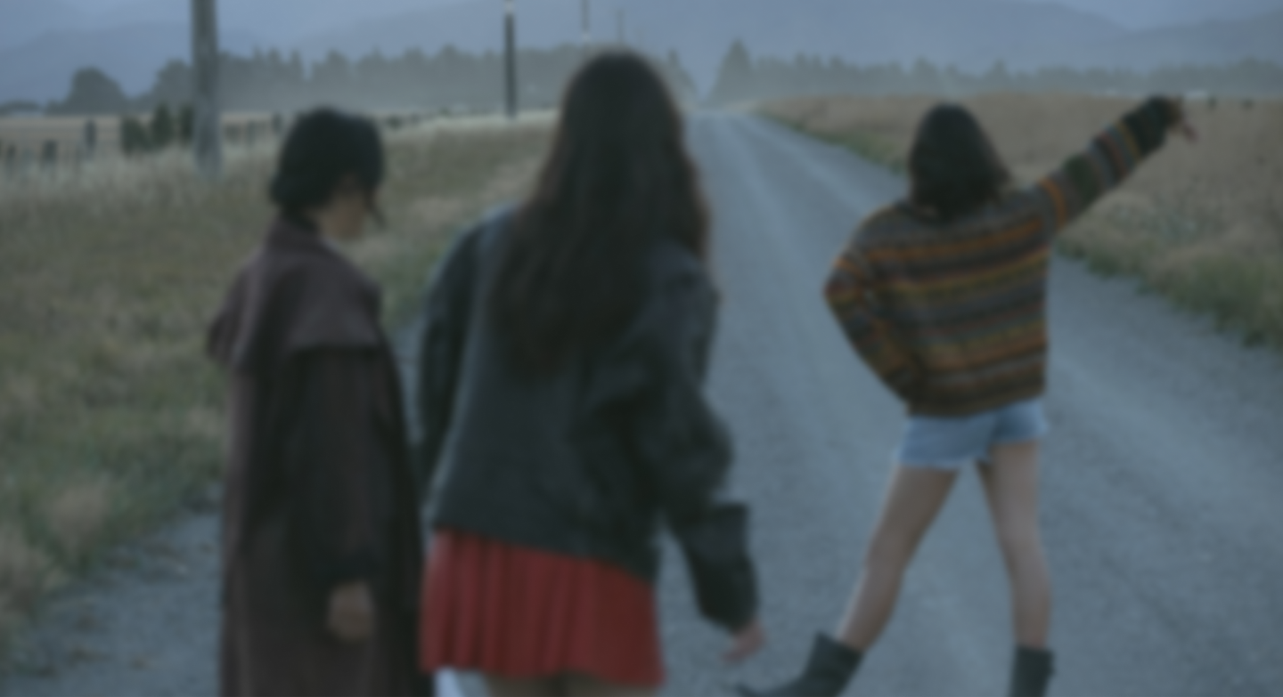 Girls in road